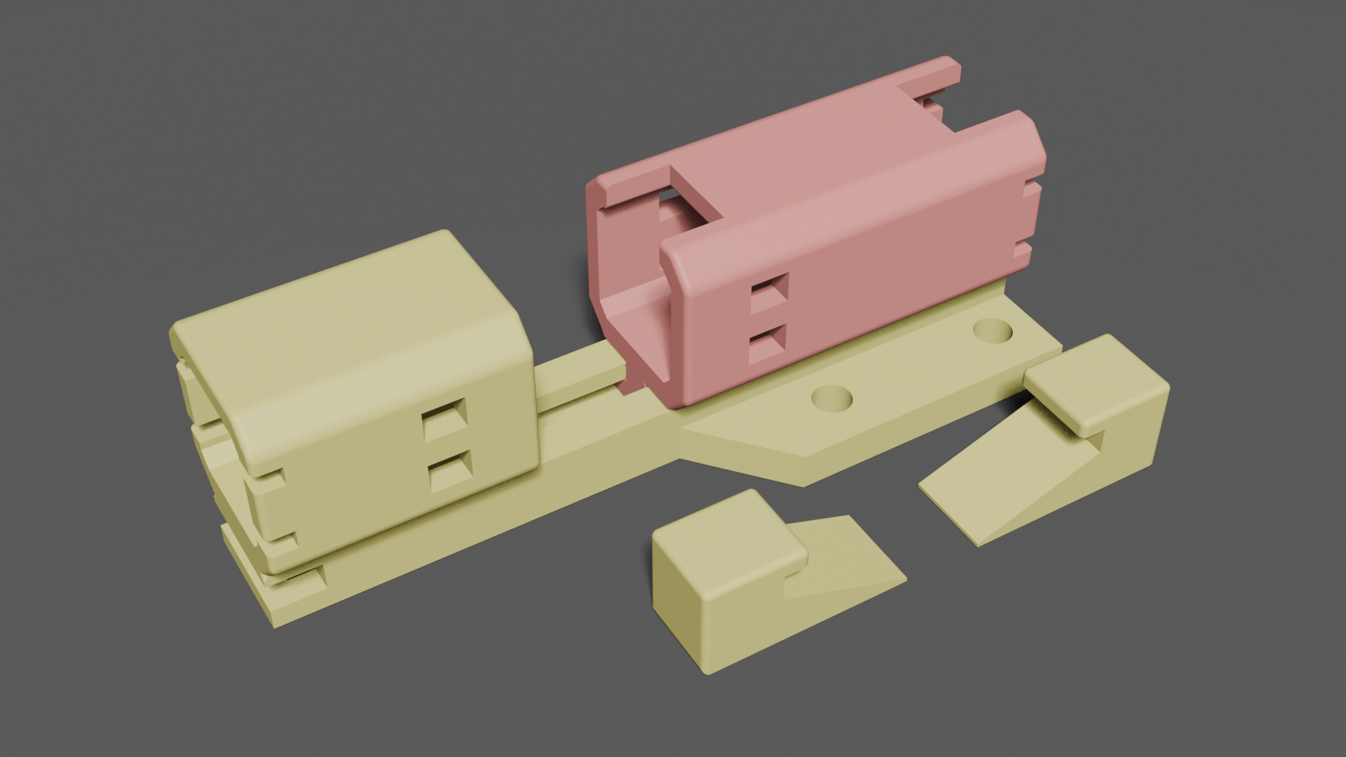 Rendering of the 3D-printed penholder